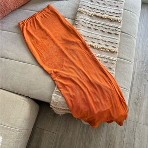 Peppermayo Orange Maxi Skirt